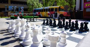 Play Jumbo Board Games Like an Adult at Gold Spike’s Backyard, Off The Strip