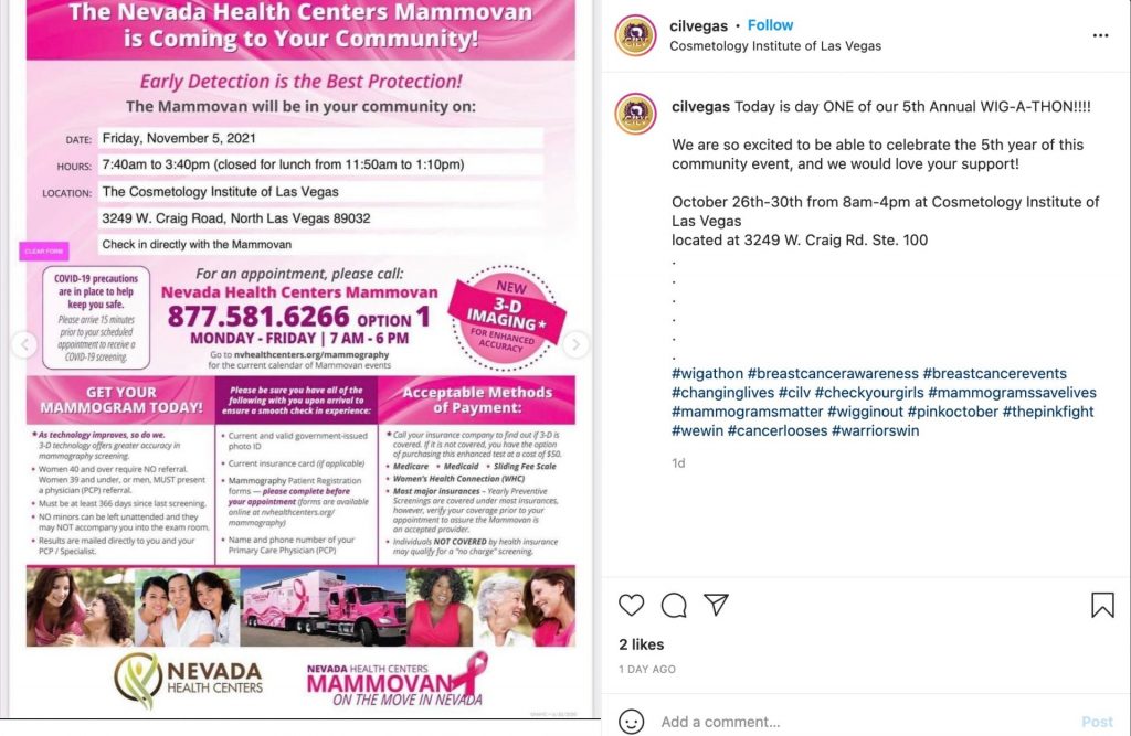mammovan and wig a thong post from cosmestology institute of las vegas