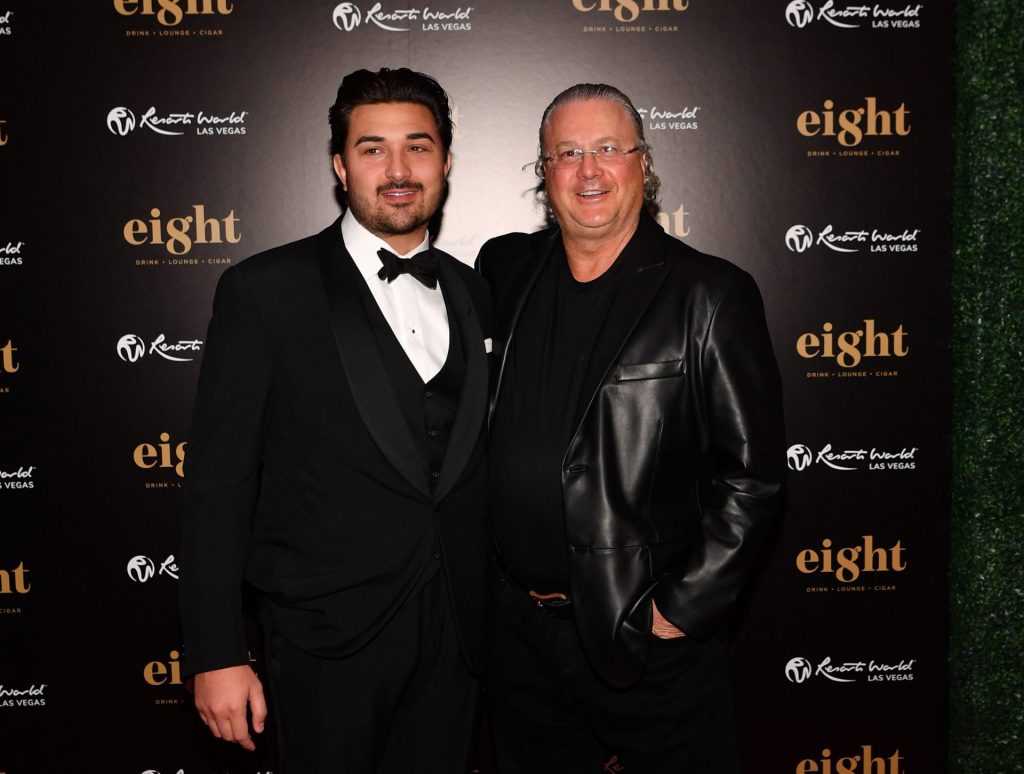 Eight Cigar Lounge owner Giuseppe Bravo and his attorney David Chefnoff  Getty Images Courtesy of Denise Truscello, WireImage
