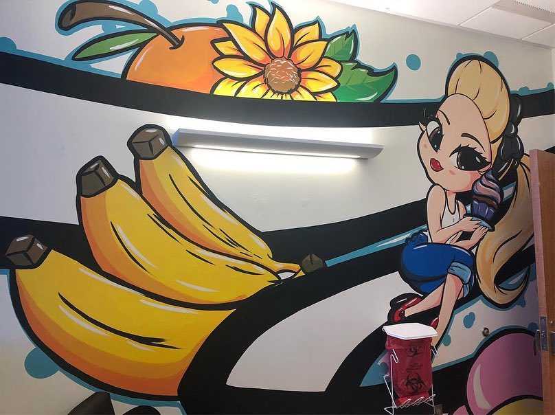 Gwen Stefani art by Vegas artist Juan Muniz