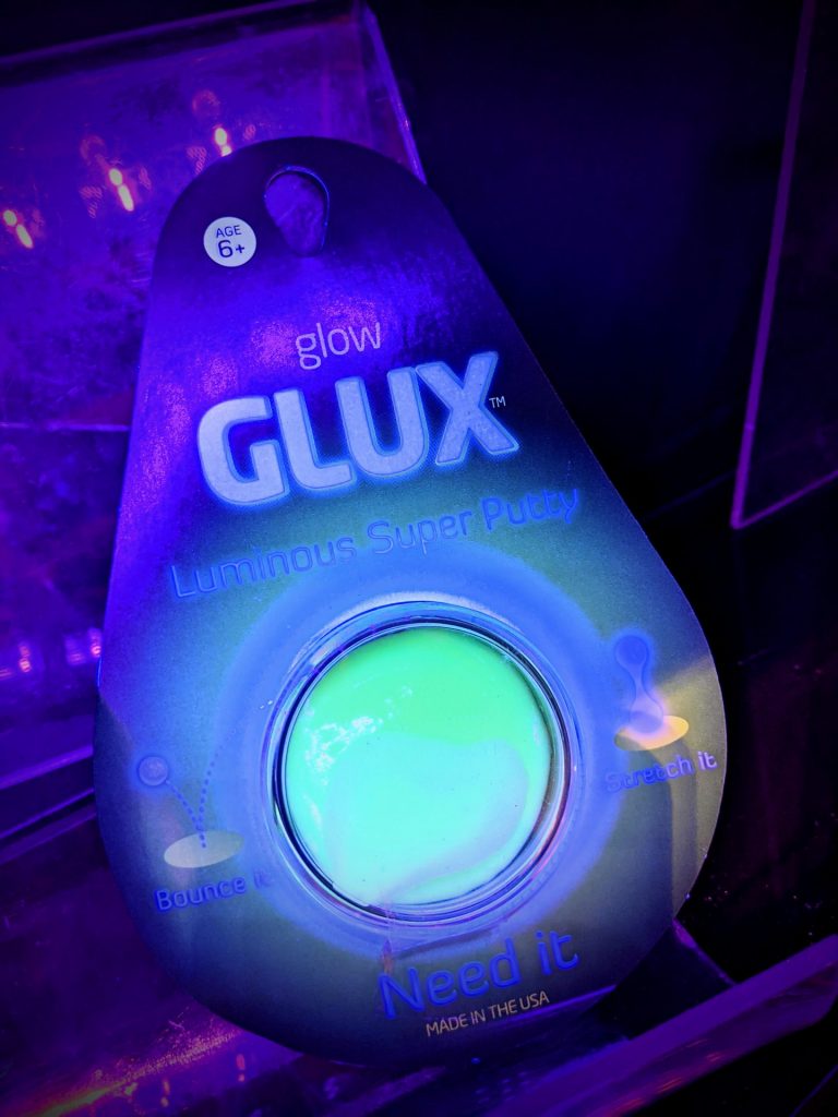 Glow Glux Luminous Super Putty at Kappa Toys in Las Vegas 
