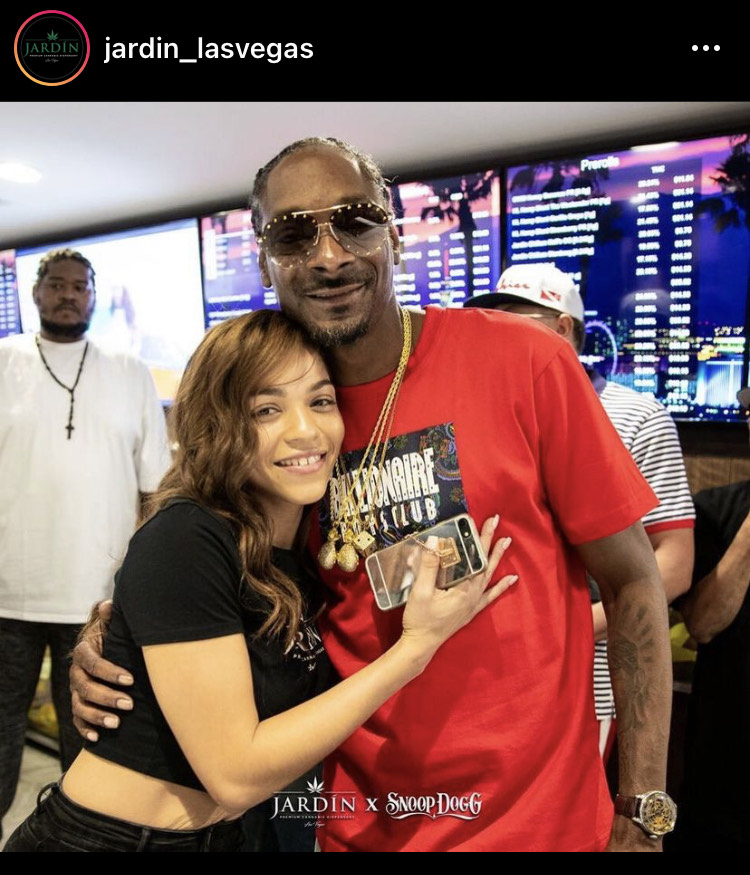 Snoop Dogg at Jardin on Instagram