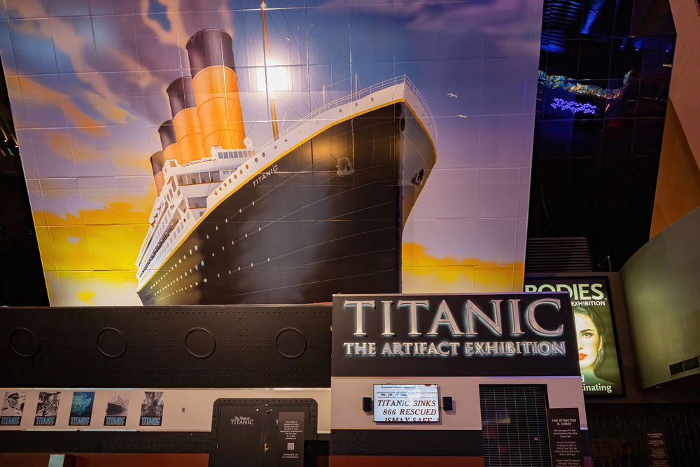 Titanic: The Artifact Exhibit Las Vegas/ Shutterstock