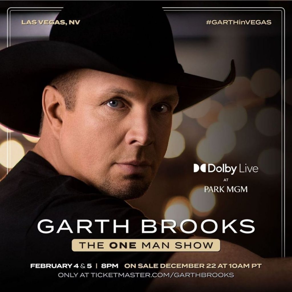 Garth Brooks at Dolby Live in Las Vegas