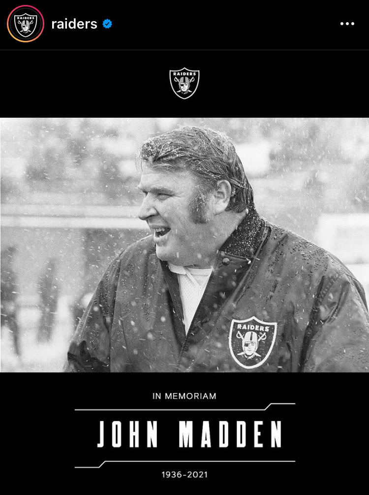 John Madden, former Raiders Coach