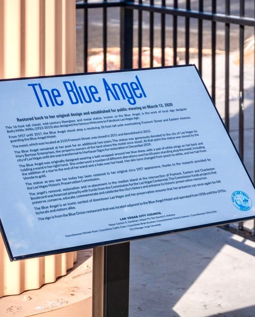 Blue Angel plaque