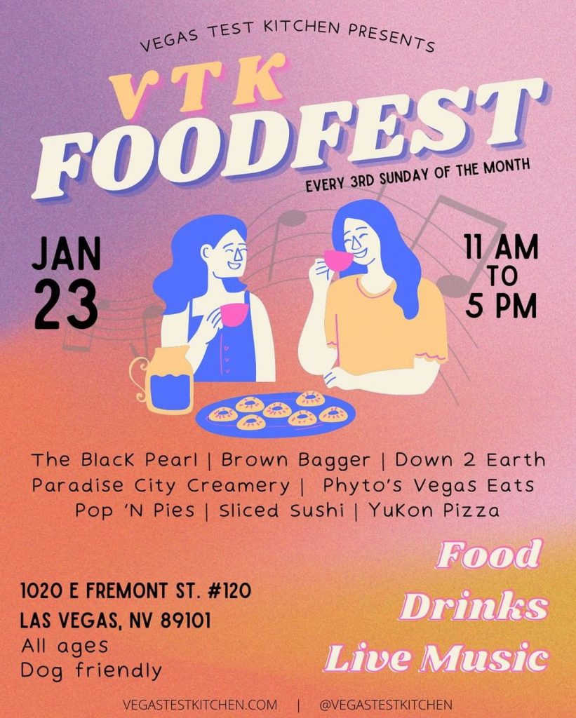 VTK Foodfest in Downtown Las Vegas flyer