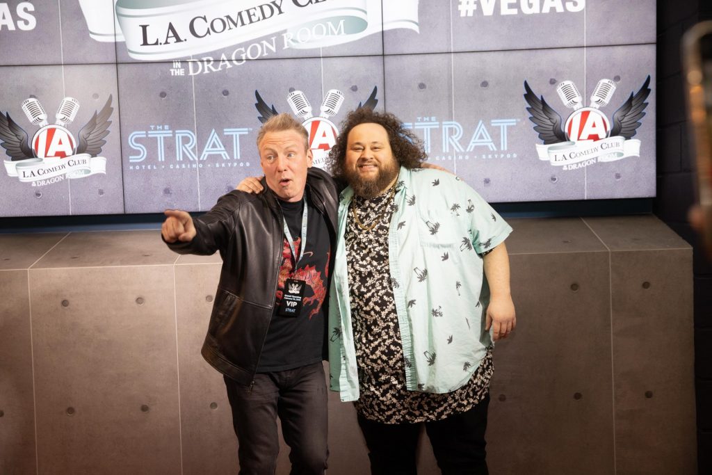 Butch Bradley and J.C. Currais at the Grand Reopening at L.A. Comedy Club at the Strat / Photo Credit Ray Alamo