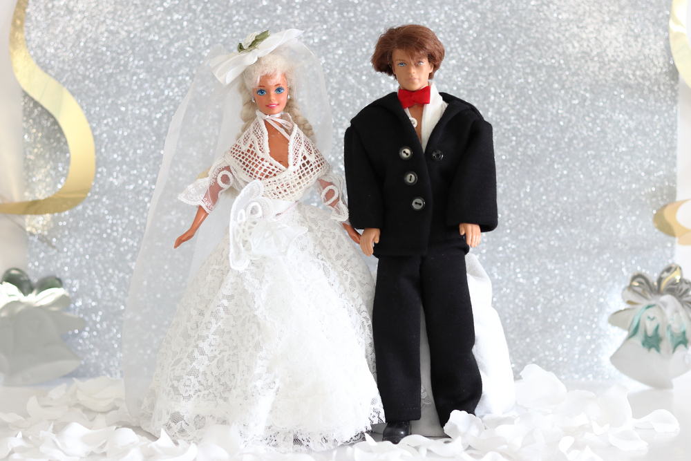 Bride and Groom Barbies/ Shutterstock
