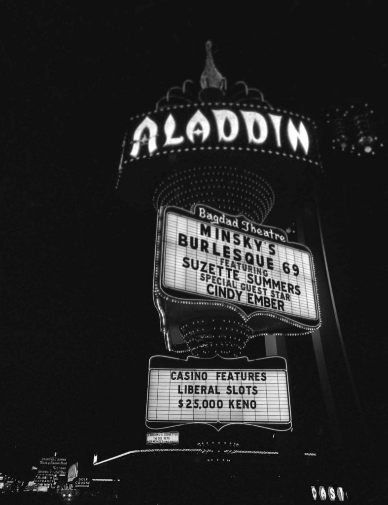 YESCO vintage Las Vegas sign of Aladdin