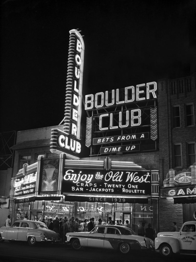 Vintage YESCO Boulder Club signage