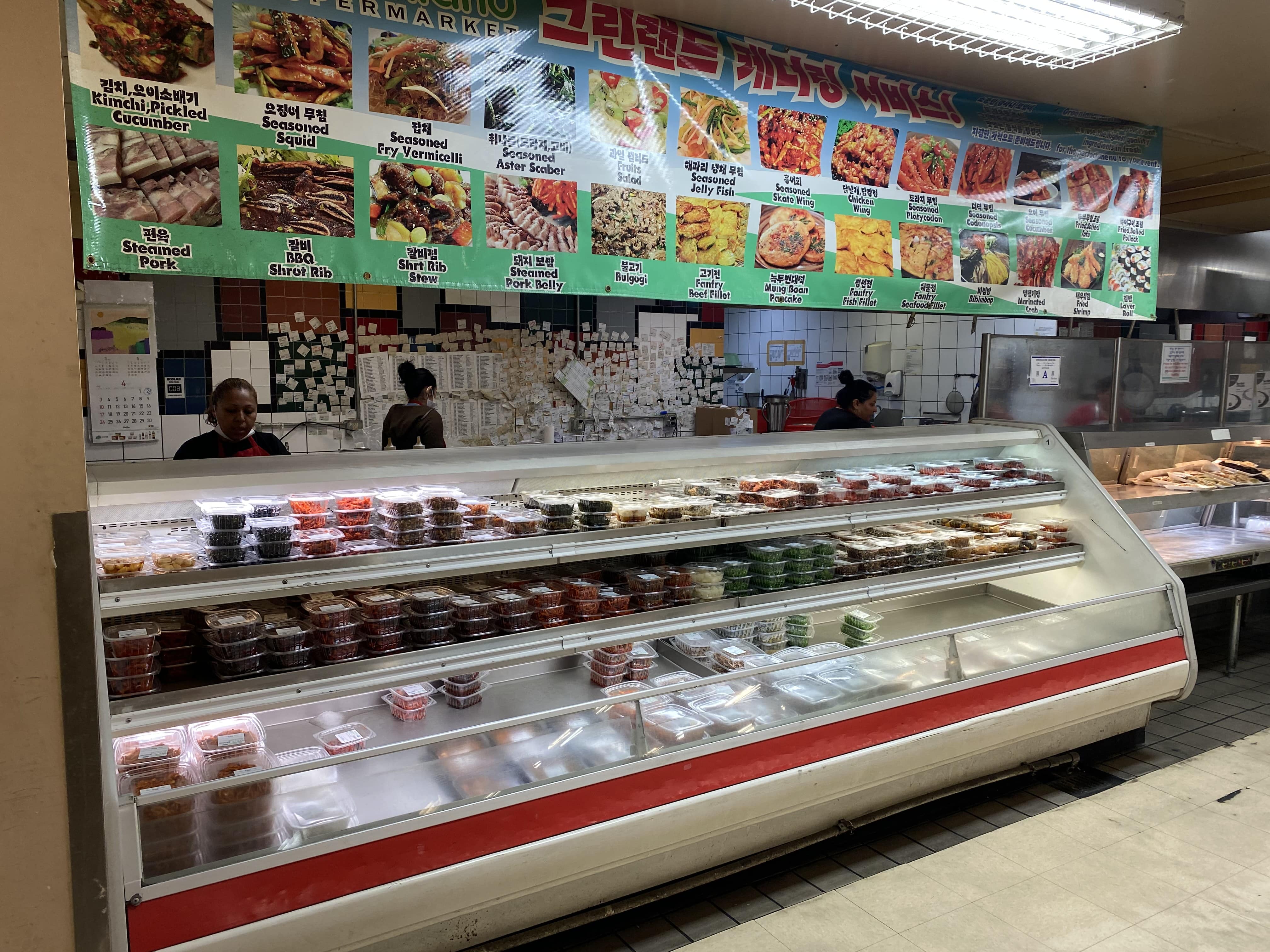 Food court inside Greenland Supermarket