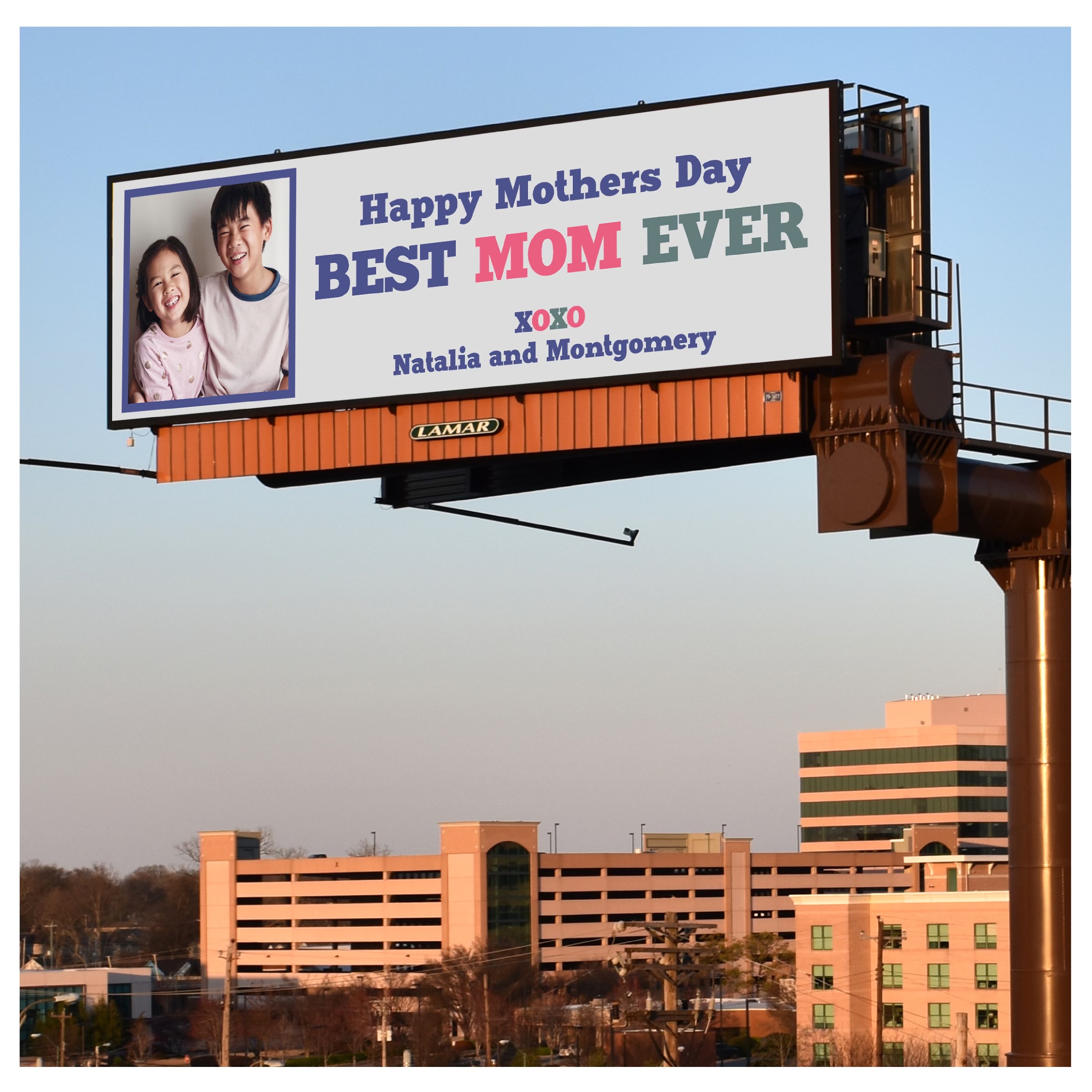 digital billboard for mother's day