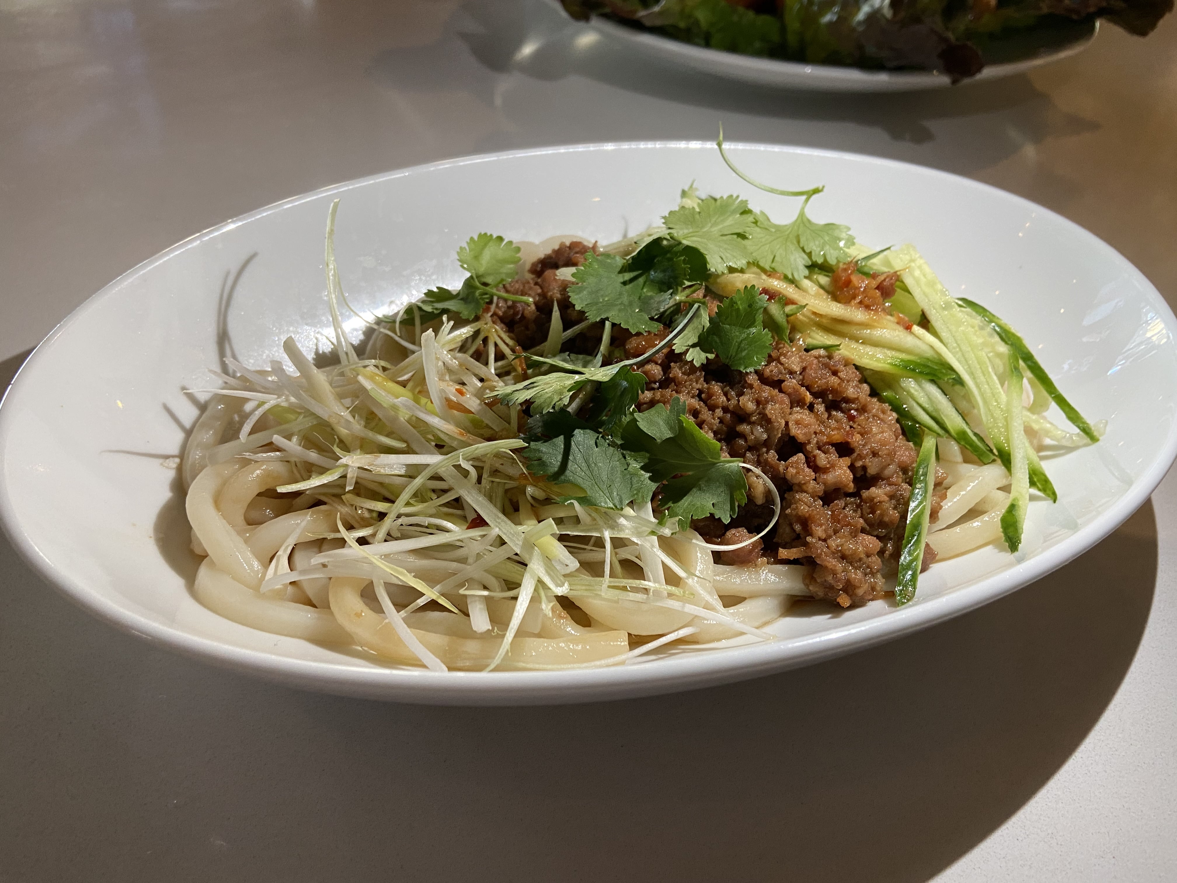 udon noodles with pork