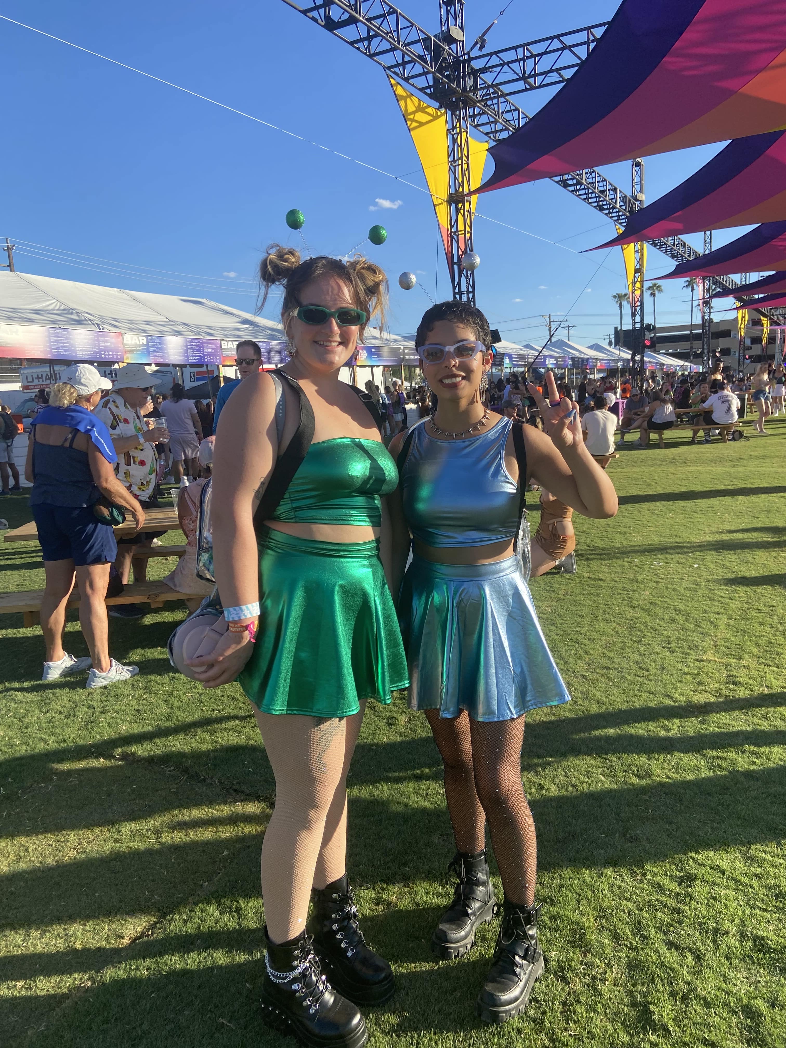 Taylor and Rebecca at Life Is Beautiful festival 2022 in Las Vegas