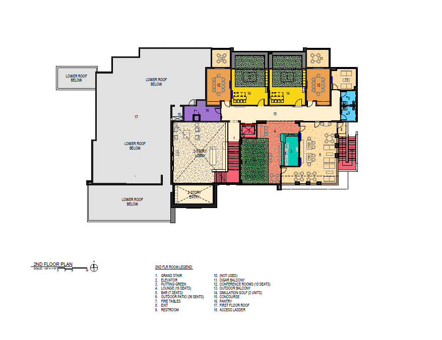 Chips Shots second floor layout