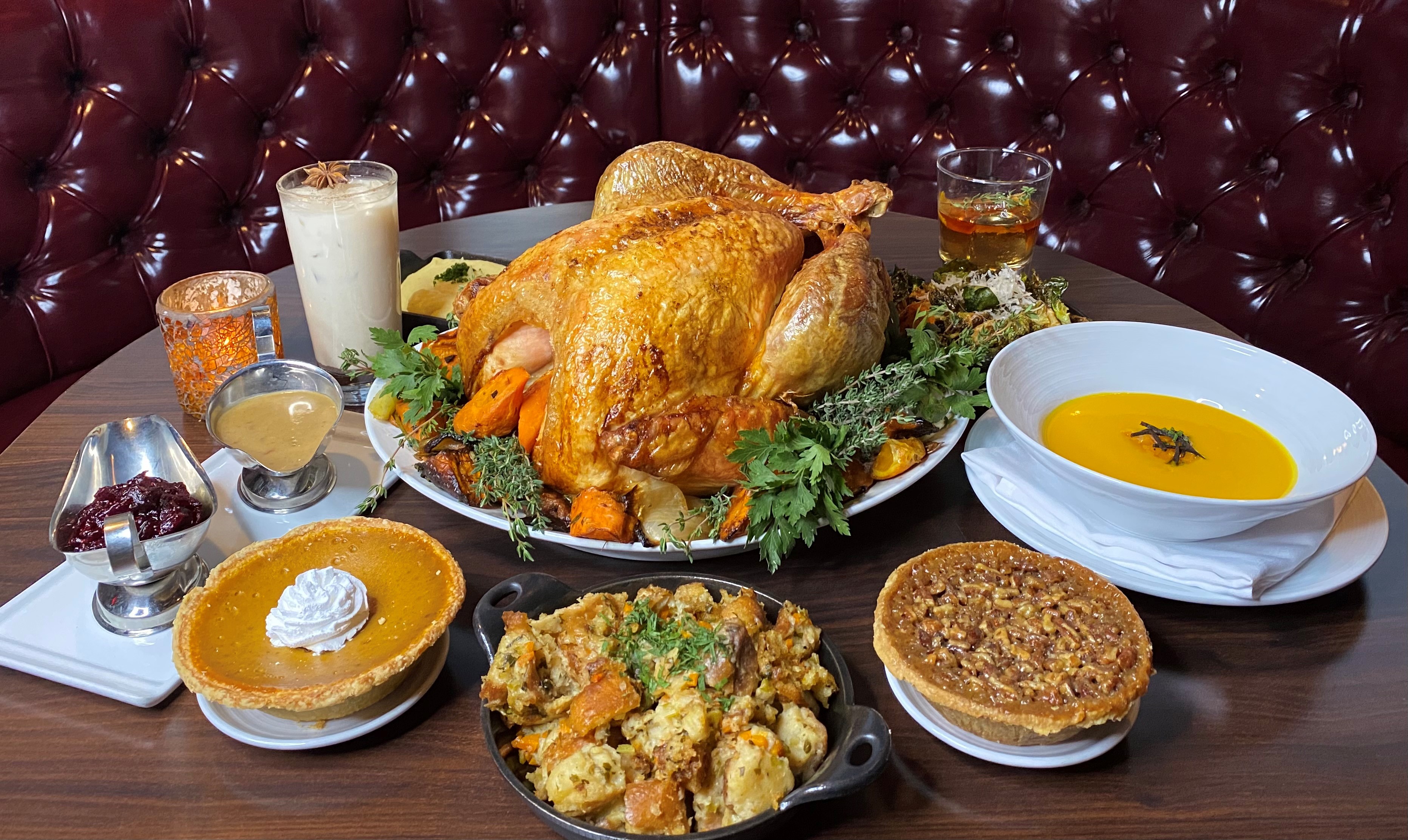 Thanksgiving food special 2023 at Oscar's Steakhouse inside the Plaza Hotel in DTLV