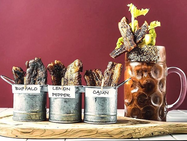 Bacon flight and drink at new dtlv spot in The D Las Vegas