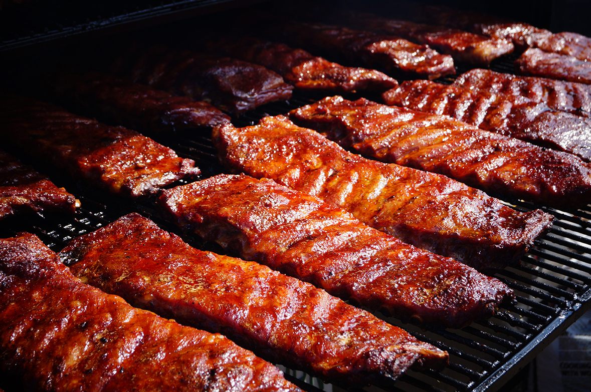 Black Friday, Small Business Saturday L2 Texas BBQ deal - image  of ribs cooking