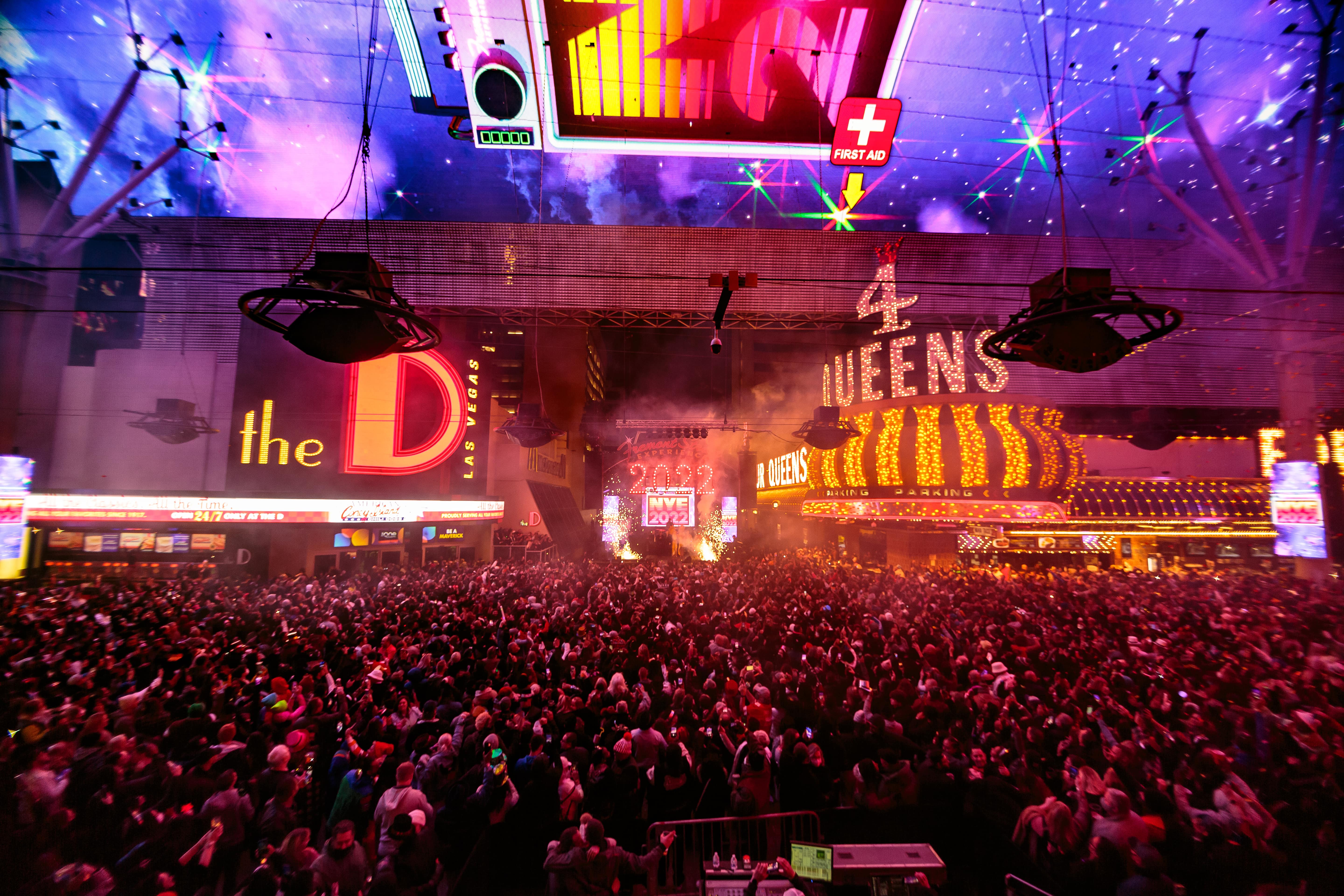 NYE 2021 Fremont Street Experience in Dtlv