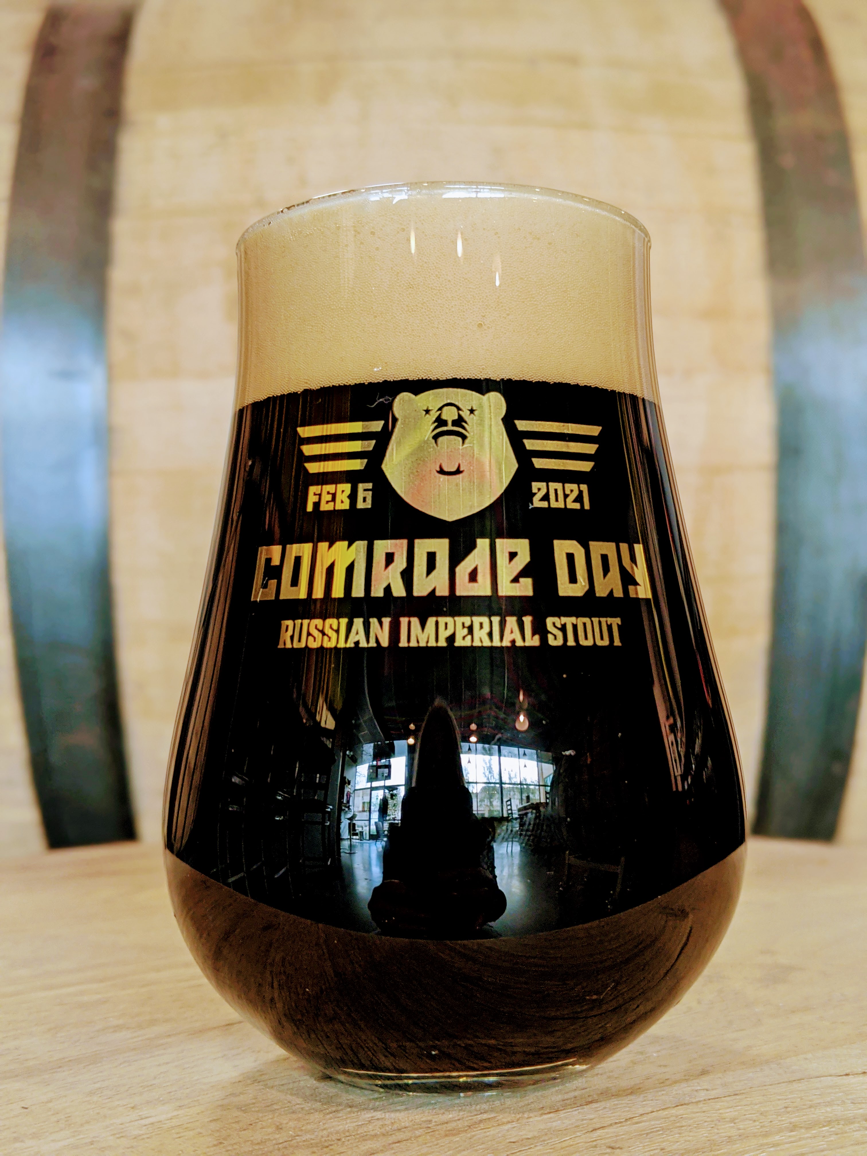 glass or dark beer from CraftHaus Beer—Comrade Day by Las Vegas brewery - las vegas beer news