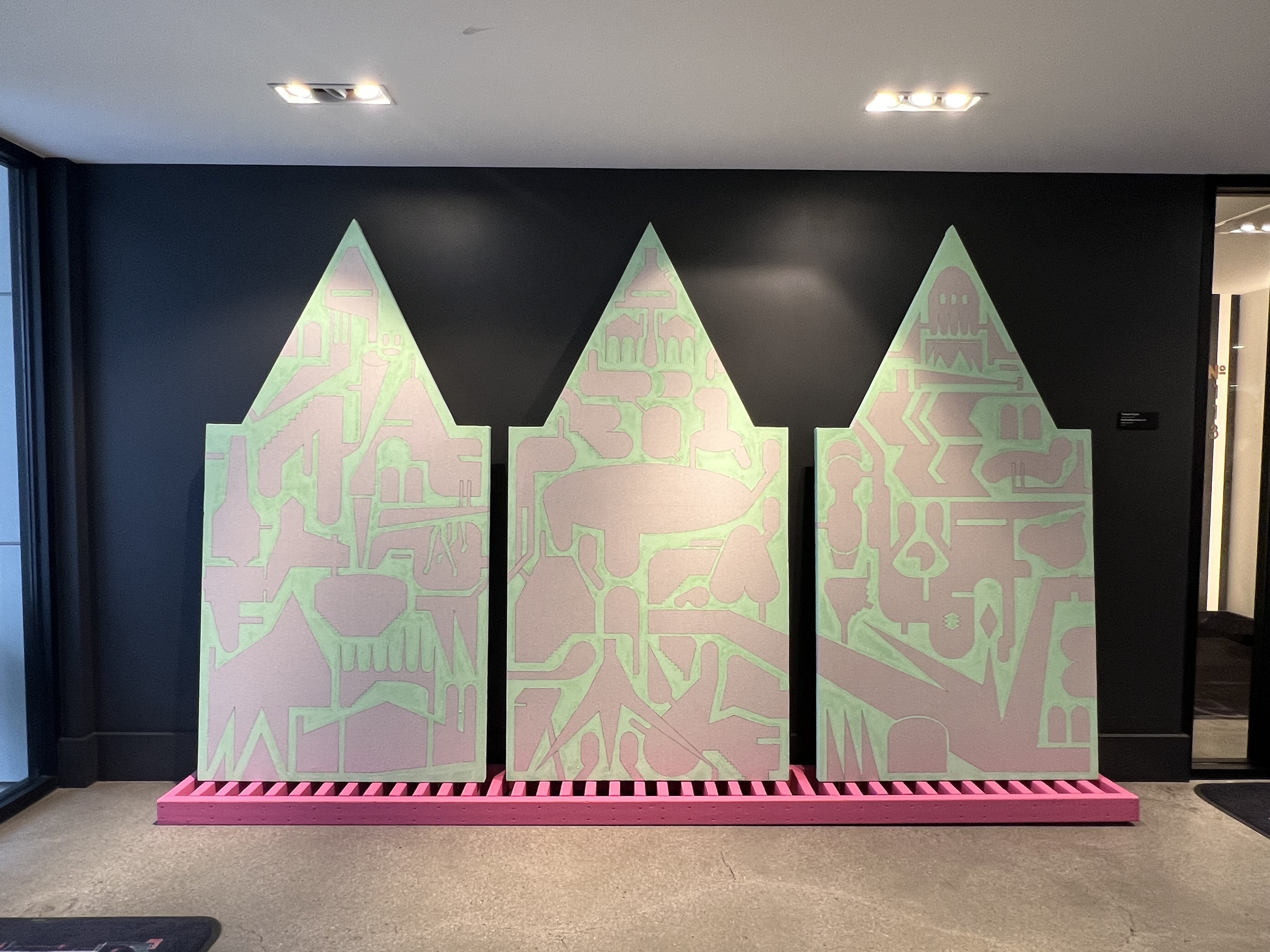 Nevada Tableau Triptych by Neon Museum artist Thomas Putzier 