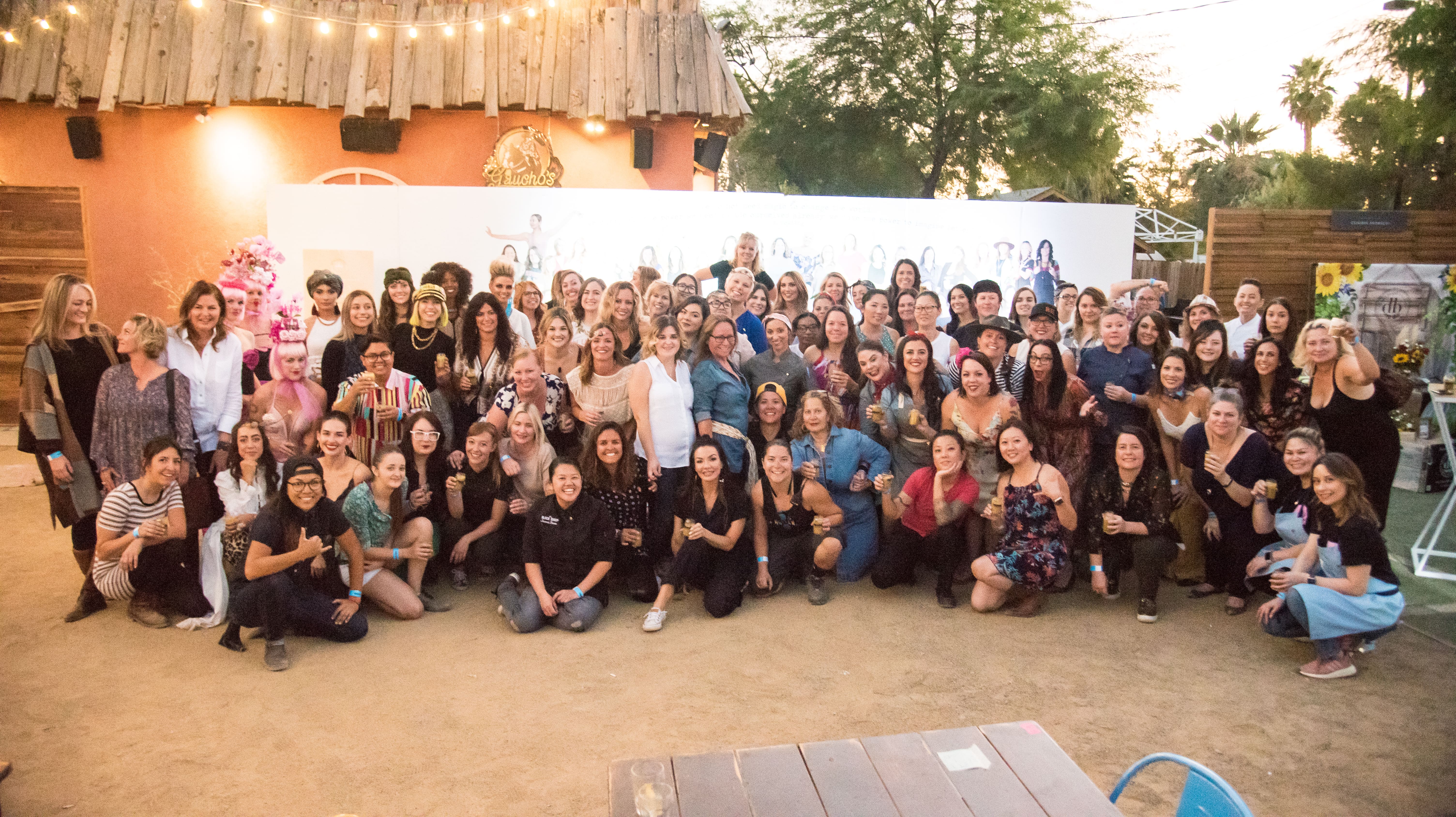 group photo of women participants at Picnic in the Alley 2019 
