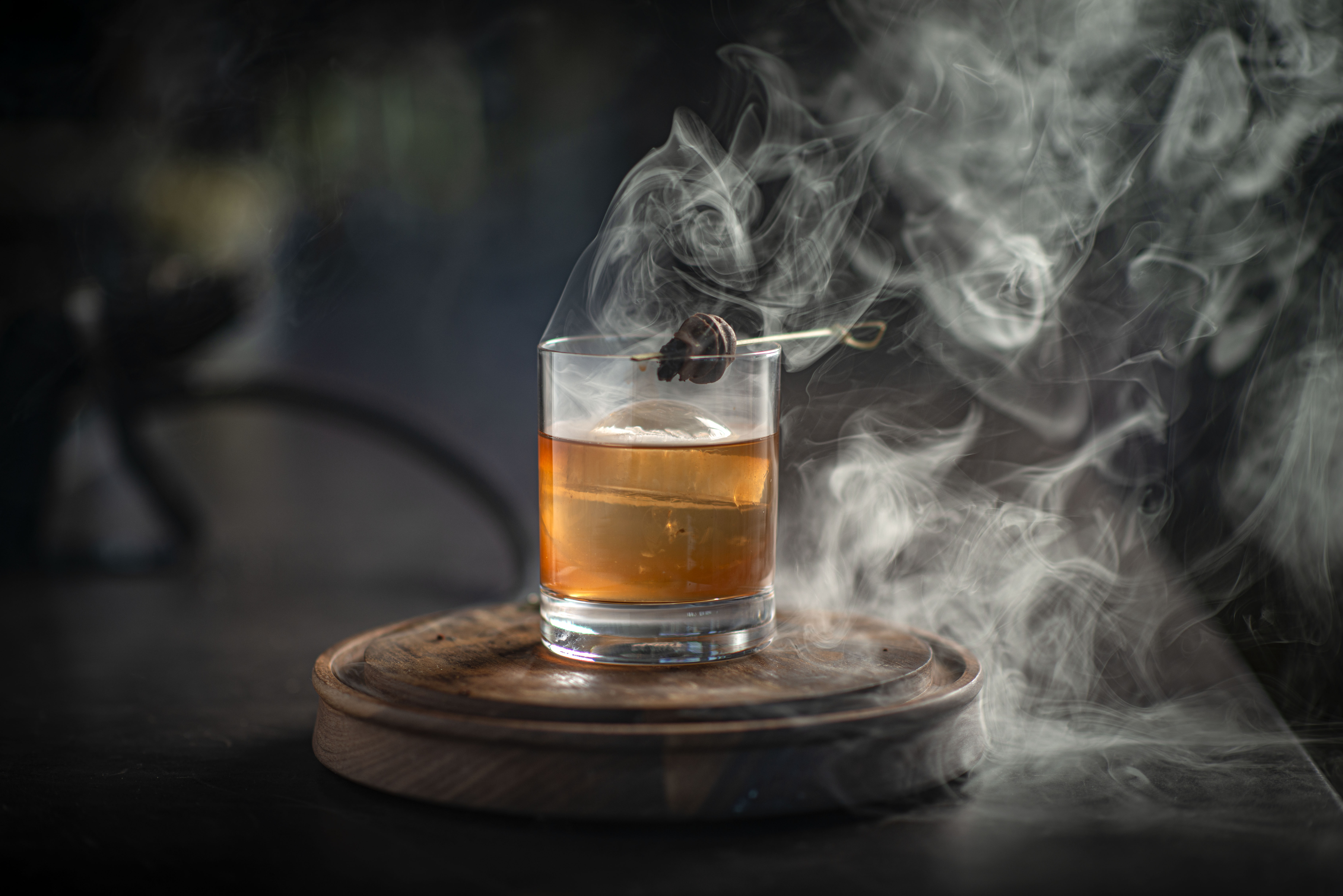 a smoking cocktail