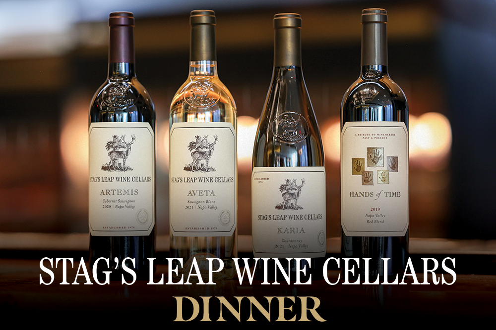 Stag's Leap wine dinner special promo