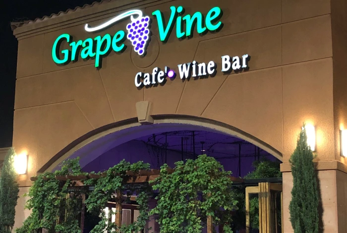 exterior of Las Vegas wine bar